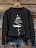 women's faith christmas tree sweatshirt