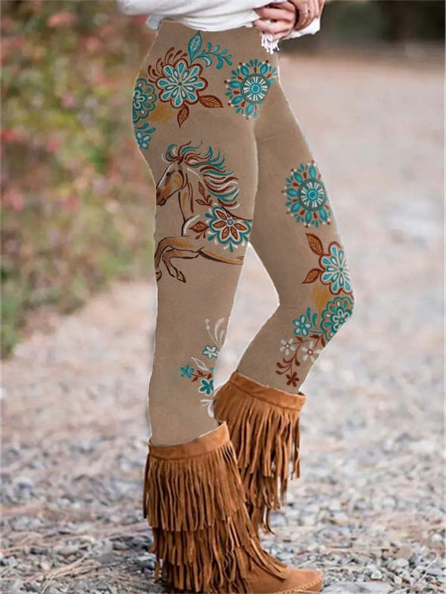 🔥Buy 3 Get 10% Off🔥Women's Western Horse Print Leggings