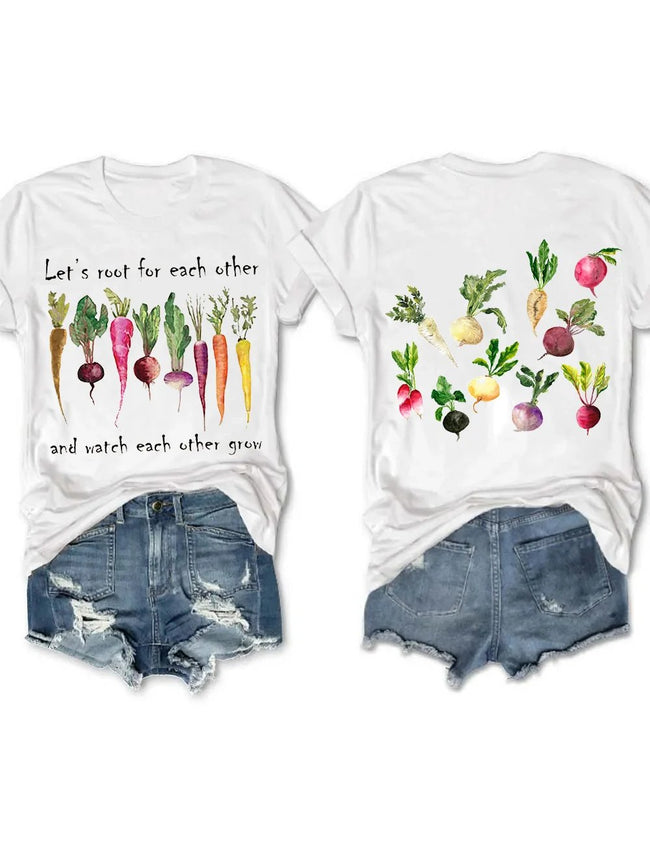 Let's Root For Each Other And Watch Each Other Grow T-shirt