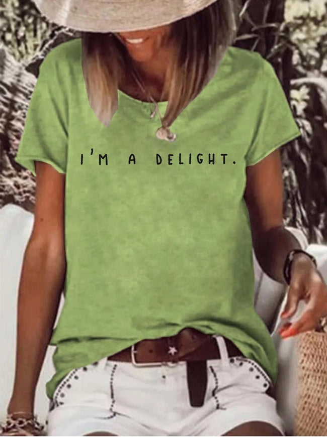 Women's I'm a Delight, Sarcastic T-Shirt