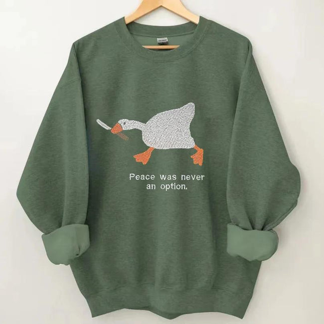 Murder Duck Embroidered Crewneck Sweatshirt