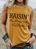 Raisin' Chickens And Children Tank Top