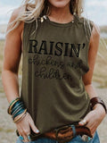 Raisin' Chickens And Children Tank Top