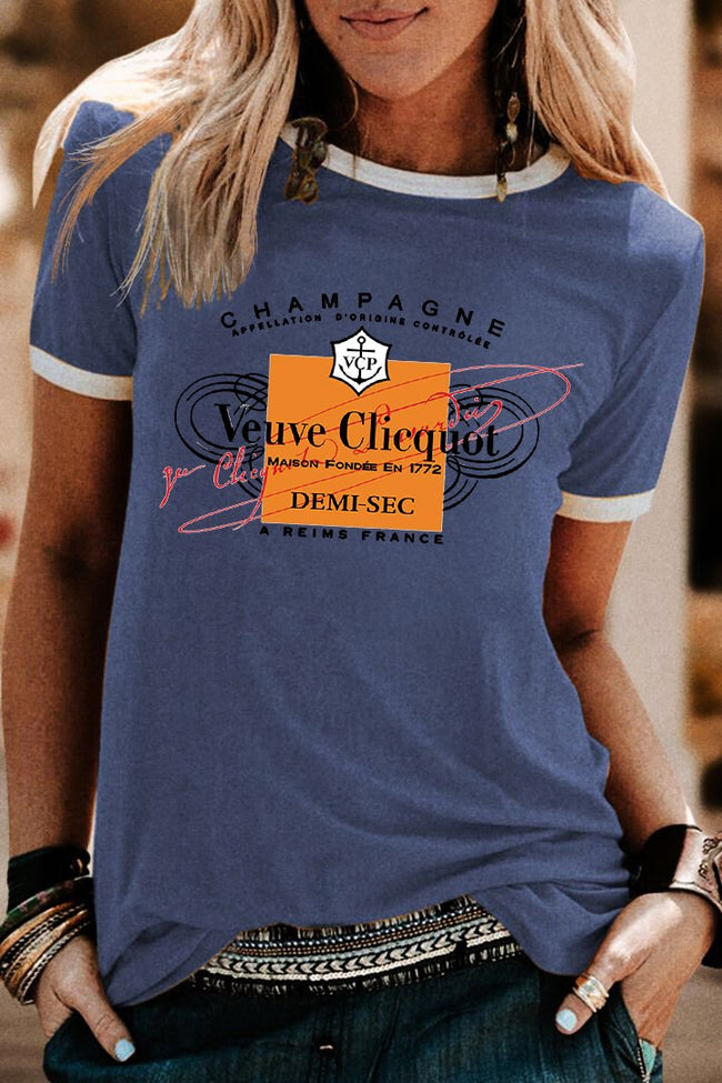 Veuve Clicquot Champagne T-Shirt Blouse