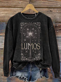 Vintage Lumos Maxima Harry Wizard House Casual Print Sweatshirt