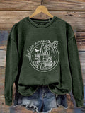 Believe In Magic Dragon Magic School Wizarding School HP School Wizard School Magic Dragon Print Casual Sweatshirt