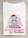 I Want a Hippopotamus For Christmas  Teacher T-Shirt