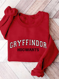 Magical Wizard Castle Wizard Book Lover Family Vacation Gryffindor Print Casual Sweatshirt
