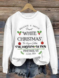 Christmas White Christmas The Columbia Inn Print Casual Sweatshirt