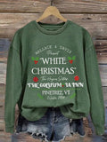 Christmas White Christmas The Columbia Inn Print Casual Sweatshirt