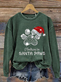 Funng Dog Lover Diamond Letter Christmas Print Sweatshirt