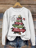 And He Will Be Called Isaiah 9:6 Retro Christian Christmas Jesus Christmas Tree Print Casual Sweatshirt