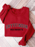 Magical Wizard Castle Wizard Book Lover Family Vacation Gryffindor Print Casual Sweatshirt