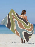Ripple Print Beach Towel Poster Sweat Towel