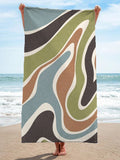 Ripple Print Beach Towel Poster Sweat Towel