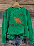 Christmas Hagrid's Pumpkin Farm Magic Academy Funny Print Casual  Sweatshirt