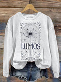 Vintage Lumos Maxima Harry Wizard House Casual Print Sweatshirt