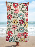 Cute Flowers Print Swimming Vacation Beach Towel
