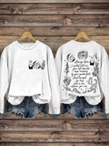 Practical Magic Salt Rosemary Lavender Love Magic Spell Print Casual Sweatshirt