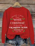 Christmas White Christmas The Columbia Inn Print Casual Sweatshirt