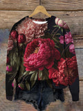 Unisex Floral Art Print T-Shirt